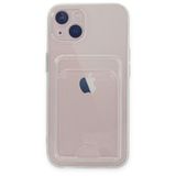 BSSM iPhone 14 Kart Şeffaf Silikon Şeffaf Kılıf