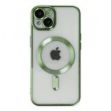 BSSM iPhone 14 Kross Magneticsafe Kapak Koyu Yeşil Renkli Kılıf