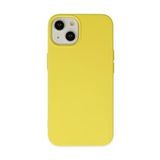 BSSM iPhone 14 Nano içi Kadife Silikon Sarı Kılıf