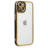 BSSM iPhone 14 Plus Liva Lens Silikon Siyah Kılıf