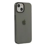 BSSM iPhone 14 Plus PC Sert Şeffaf Kapak Siyah Kılıf