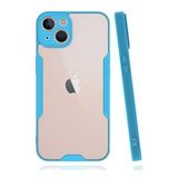 BSSM iPhone 14 Plus Platin Silikon Mavi Kılıf