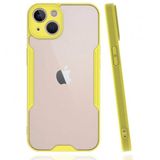 BSSM iPhone 14 Plus Platin Silikon Sarı Kılıf