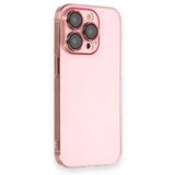 BSSM iPhone 14 Pro Armada Lensli Kapak Rose Gold Kılıf