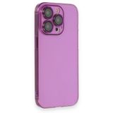 BSSM iPhone 14 Pro Max Armada Lensli Kapak Mor Kılıf