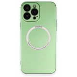 BSSM Jack Magneticsafe Lens Silikon - Yeşil iPhone 13 Pro Kılıf