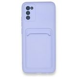BSSM Kelvin Kartvizitli Silikon - Lila Samsung Galaxy A02S Kılıf