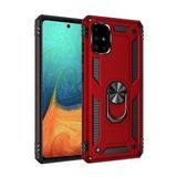 BSSM Kırmızı Samsung Galaxy A71 Sofya Yüzüklü Silikon Kapak Kılıf