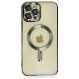 BSSM Kross Magneticsafe Kapak - Koyu Yeşil iPhone 12 Pro Max Kılıf