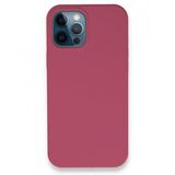 BSSM Lansman Legant Silikon - Fuşya iPhone 12 Pro Kılıf
