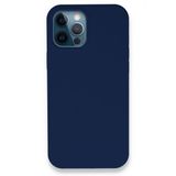 BSSM Lansman Legant Silikon - Lacivert iPhone 12 Pro Kılıf
