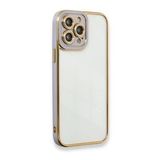 BSSM Liva Lens Silikon - Lila iPhone 13 Pro Max Kılıf