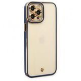 BSSM Liva Lens Silikon - Mavi iPhone 12 Pro Max Kılıf