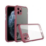 BSSM Miami Şeffaf Silikon - Fuşya iPhone 11 Pro Kılıf