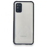 BSSM Miami Şeffaf Silikon - Lacivert Samsung Galaxy A02S Kılıf