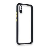 BSSM Miami Şeffaf Silikon - Lacivert Xiaomi Redmi 9A Kılıf