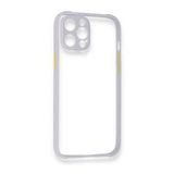 BSSM Miami Şeffaf Silikon - Lila iPhone 12 Pro Kılıf