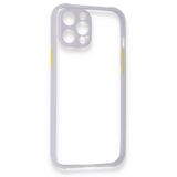 BSSM Miami Şeffaf Silikon - Lila iPhone 12 Pro Max Kılıf