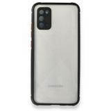 BSSM Miami Şeffaf Silikon - Siyah Samsung Galaxy A02S Kılıf