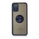BSSM Montreal Yüzüklü Silikon Kapak - Lacivert Samsung Galaxy A02S Kılıf