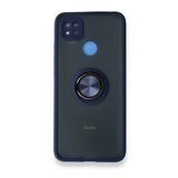 BSSM Montreal Yüzüklü Silikon Kapak - Lacivert Xiaomi Redmi 9C Kılıf