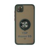 BSSM Montreal Yüzüklü Silikon Kapak - Yeşil Huawei Y5P Kılıf