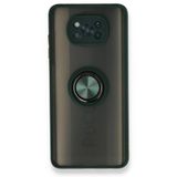 BSSM Montreal Yüzüklü Silikon Kapak - Yeşil Xiaomi Pocophone X3 Kılıf