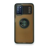 BSSM Montreal Yüzüklü Silikon Kapak - Yeşil Xiaomi Redmi 9T Kılıf