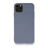 BSSM Nano içi Kadife Silikon - Gri iPhone 11 Pro Max Kılıf