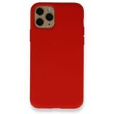 BSSM Nano İçi Kadife Silikon - Kırmızı iPhone 11 Pro Kılıf