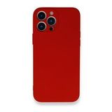 BSSM Nano İçi Kadife Silikon - Kırmızı iPhone 13 Pro Max Kılıf