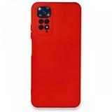 BSSM Nano İçi Kadife Silikon - Kırmızı Xiaomi Redmi Note 11 Kılıf