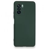 BSSM Nano içi Kadife Silikon - Koyu Yeşil Xiaomi Poco F3 Kılıf