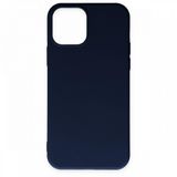 BSSM Nano içi Kadife Silikon - Lacivert iPhone 11 Pro Max Kılıf