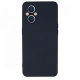 BSSM Nano İçi Kadife Silikon - Lacivert Oppo Reno 7 Lite Kılıf