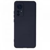 BSSM Nano içi Kadife Silikon - Lacivert Xiaomi Mi 12 Kılıf