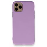 BSSM Nano İçi Kadife Silikon - Lila iPhone 11 Pro Kılıf