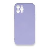 BSSM Nano içi Kadife Silikon - Lila iPhone 12 Pro Max Kılıf