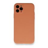 BSSM Nano İçi Kadife Silikon - Mat Turuncu iPhone 11 Pro Kılıf