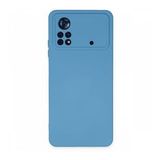 BSSM Nano içi Kadife Silikon - Mavi Xiaomi Poco X4 Pro 5G Kılıf