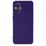 BSSM Nano İçi Kadife Silikon - Mor Oppo Reno 7 Lite Kılıf