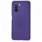 BSSM Nano içi Kadife Silikon - Mor Xiaomi Poco F3 Kılıf