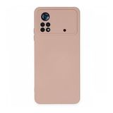 BSSM Nano içi Kadife Silikon - Pudra Xiaomi Poco X4 Pro 5G Kılıf
