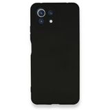 BSSM Nano içi Kadife Silikon - Siyah Xiaomi Mİ 11 Lite Kılıf