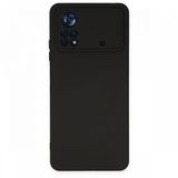 BSSM Nano içi Kadife Silikon - Siyah Xiaomi Poco X4 Pro 5G Kılıf