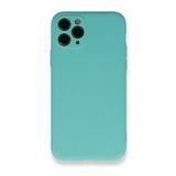 BSSM Nano İçi Kadife Silikon - Turkuaz iPhone 11 Pro Kılıf