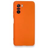 BSSM Nano içi Kadife Silikon - Turuncu Xiaomi Poco F3 Kılıf