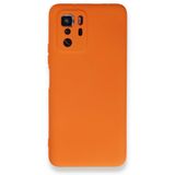 BSSM Nano içi Kadife Silikon - Turuncu Xiaomi Poco X3 GT Kılıf