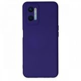 BSSM Oppo A96 Nano İçi Kadife Silikon Mor Kılıf