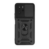 BSSM Pars Lens Yüzüklü Silikon - Siyah Xiaomi Poco X3 GT Kılıf